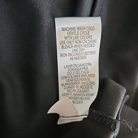 Studio I - Maxi Length 2 Piece Black Dress with Button Up Blouse Size 20W - Picture 16 of 16